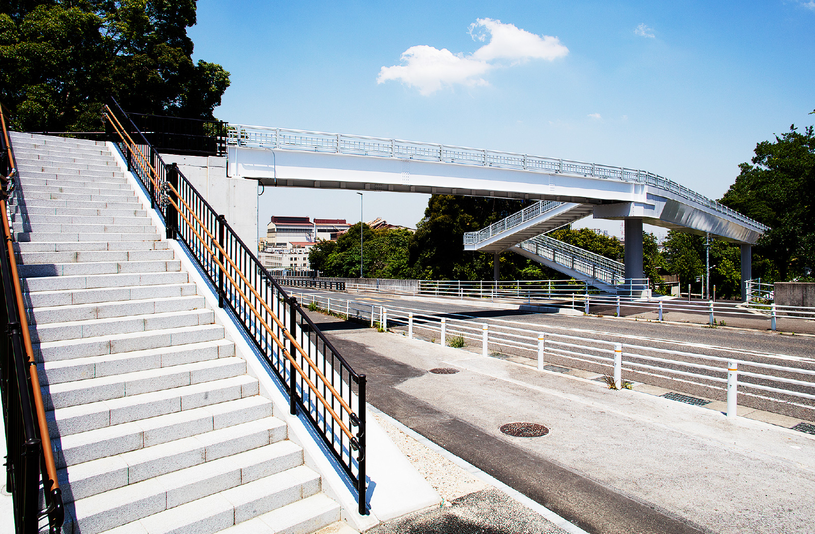 平洲と大仏を訪ねる花の道連絡橋